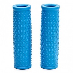 Puños de silicona azules...