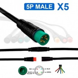 Conector waterproof 8mm 5...