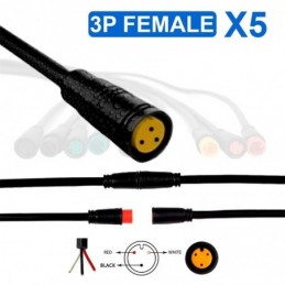 Conector waterproof 8mm 3...