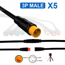 Conector waterproof 8mm 3...